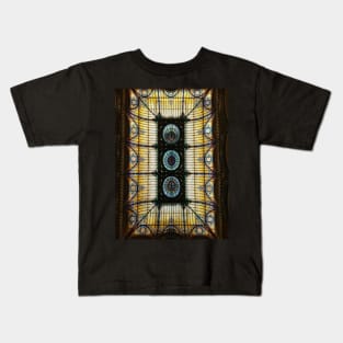 Stained Glass Gran Hotel Ciudad de Mexico Kids T-Shirt